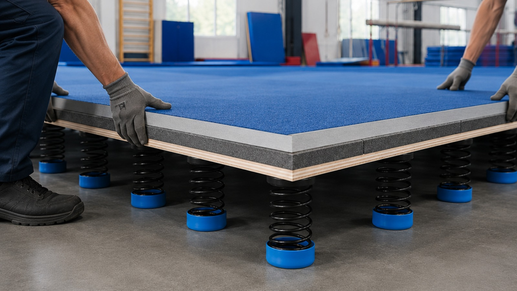 Clear installation planning helps a project-based floor system come together on site.