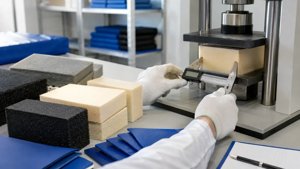 Approve sample panels and material swatches before committing to production quantities