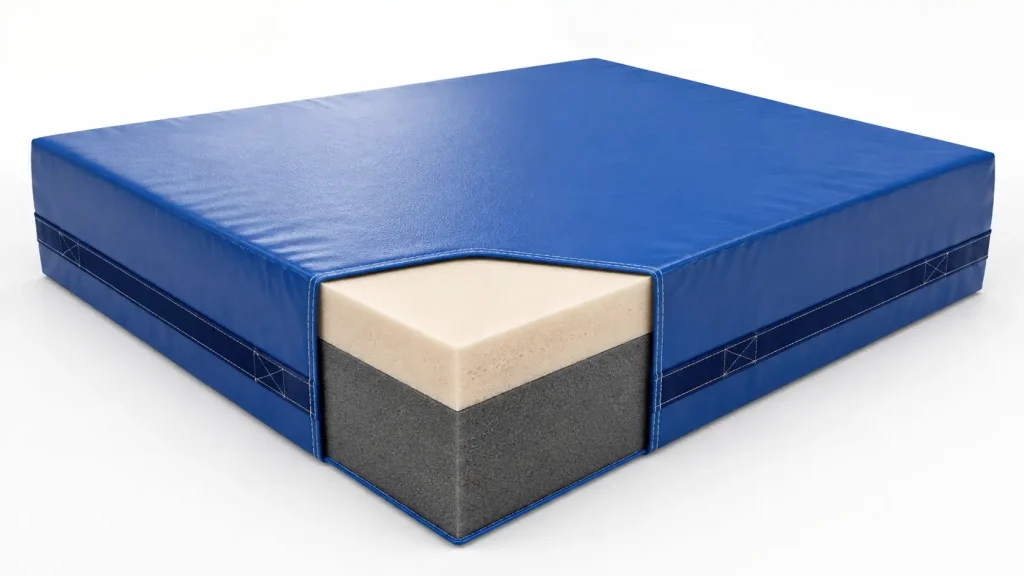 Dual-density construction combines initial shock absorption with bottom-out resistance